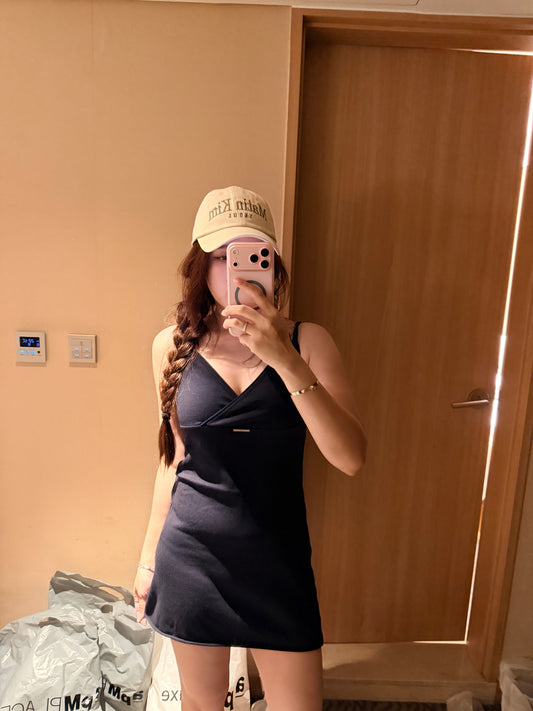 Korean APM Collection V Neck Navy Ops (Instock)