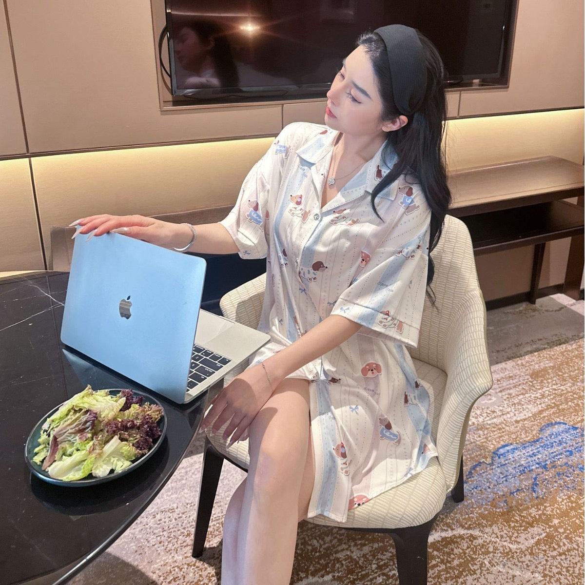 Kelly Designs Puppies Sleep Dress (Preorder)