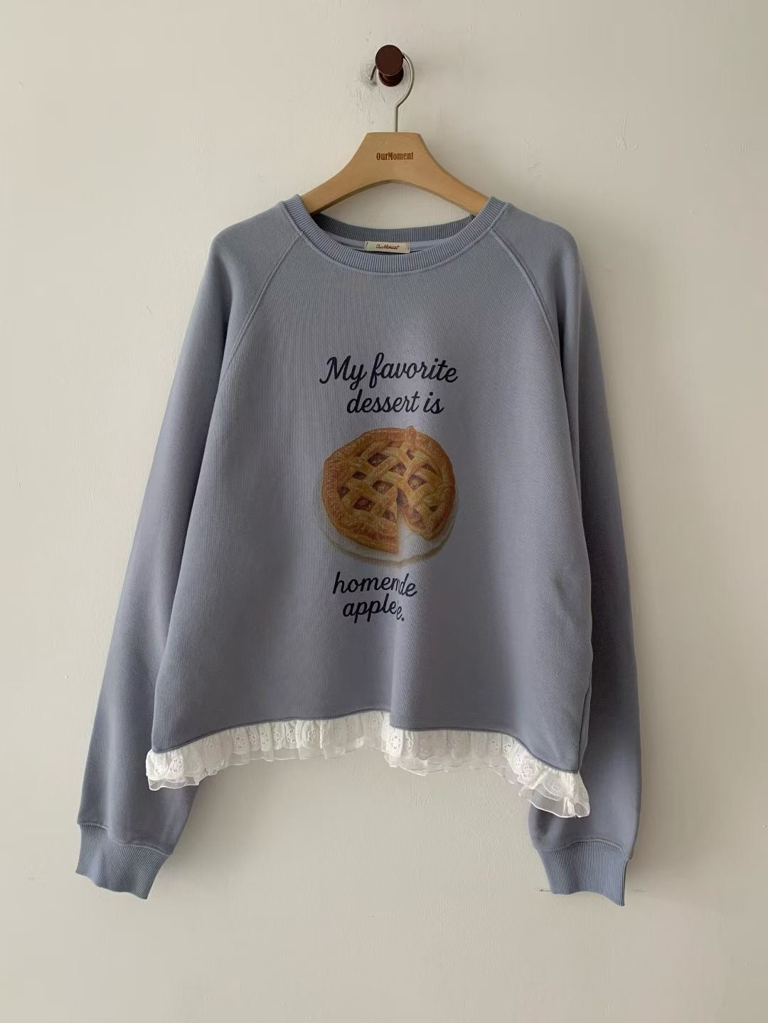 Korean APM Collection 2 Colors Lace Layer Sweater (Instock)