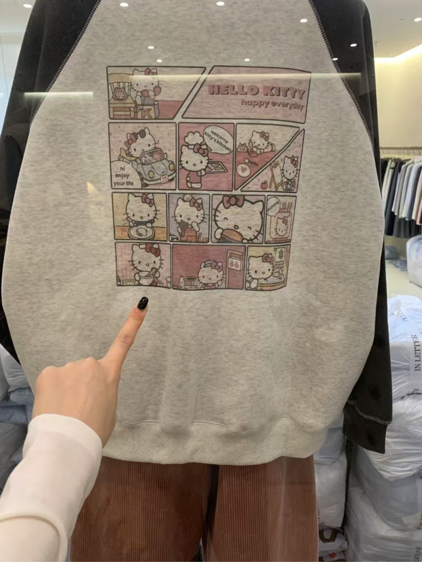 Kelly Designs Hello Kitty Fleece-Lined Cotton Hoodie ππ± (Instock)