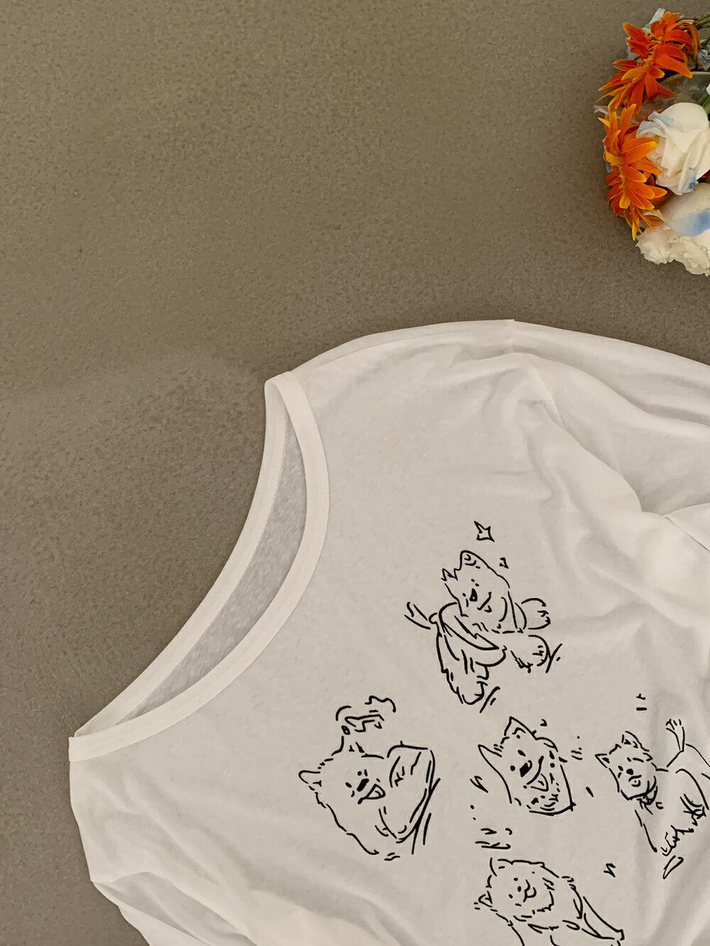 Kelly Designs Casual Graphic Sun Shirt – Puppies Long Sleeve (Instock)