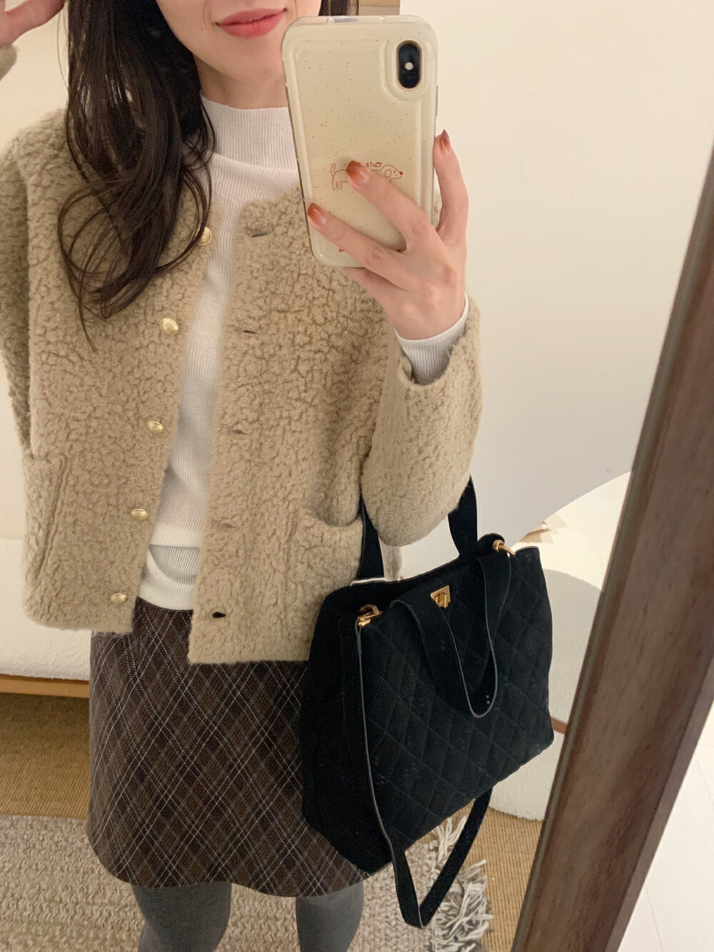 Kelly Designs Gold Buttons Wool Three Colors Cardigan (Instock)