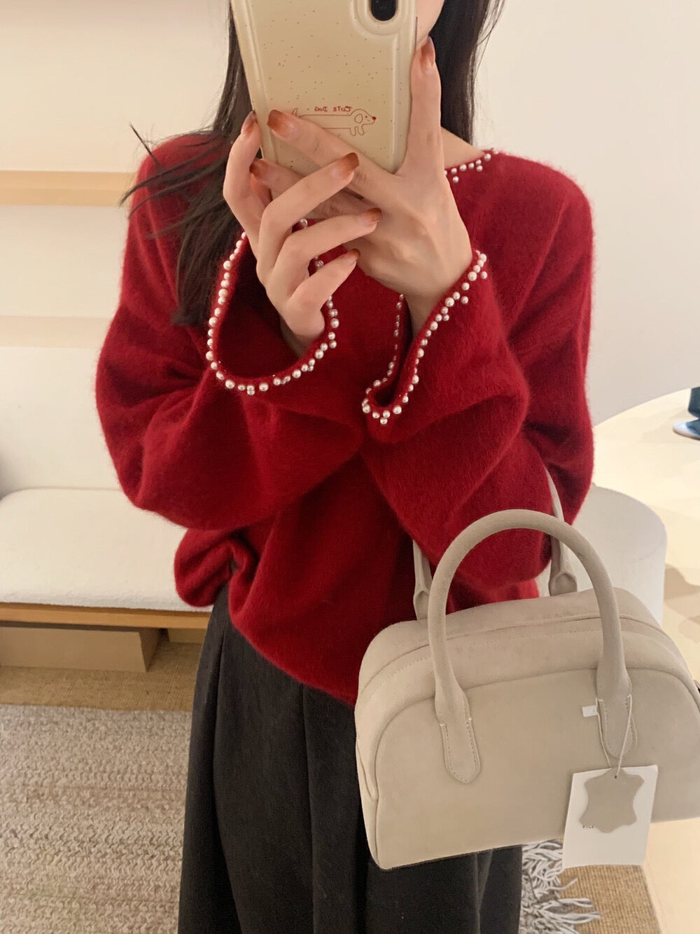 Kelly Designs Pearl Red Sweatshirt (Instock)