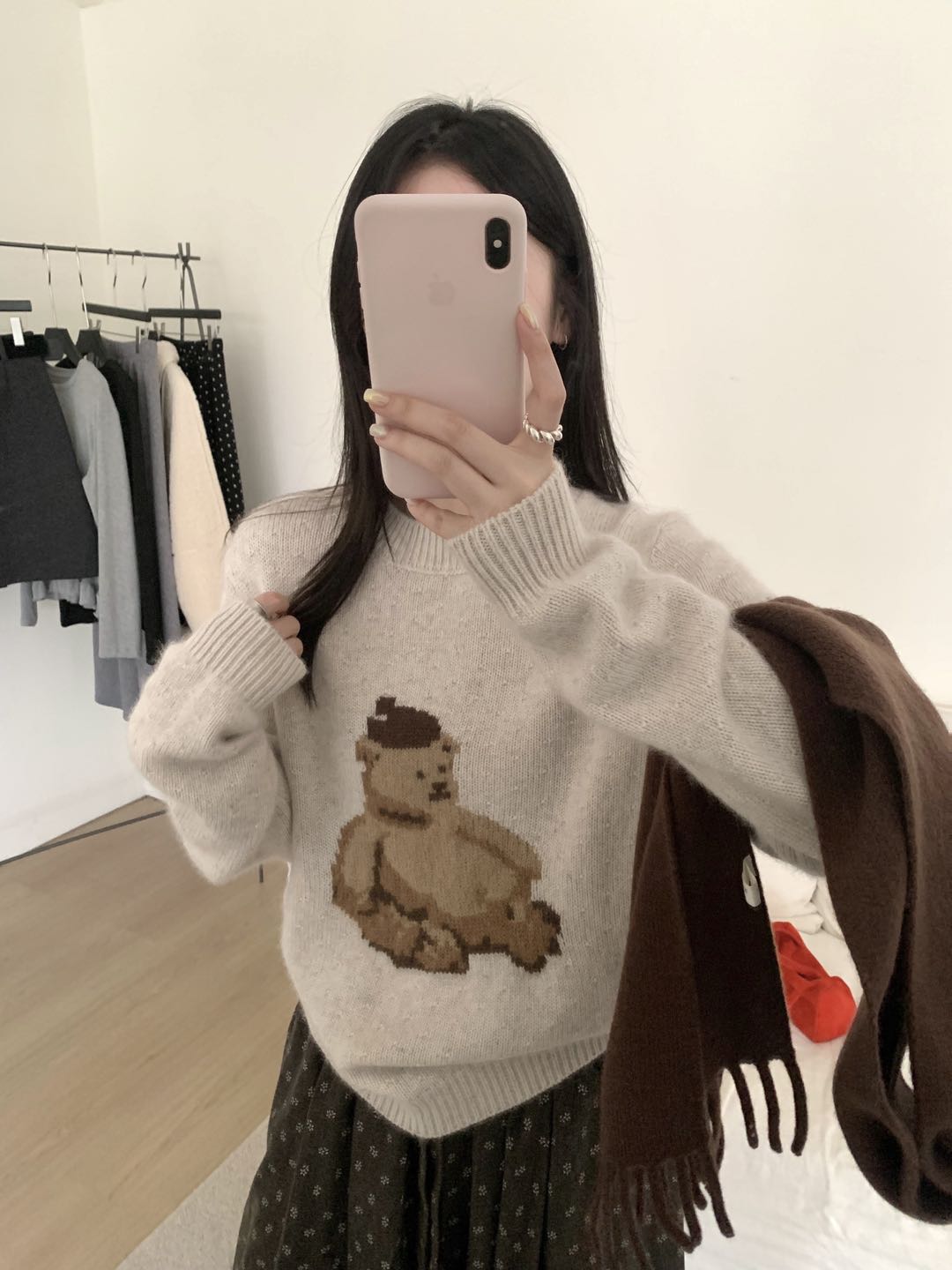Kelly Designs Full Wool Teddy Bear Knit Sweater (3 Colors)- (Instock)