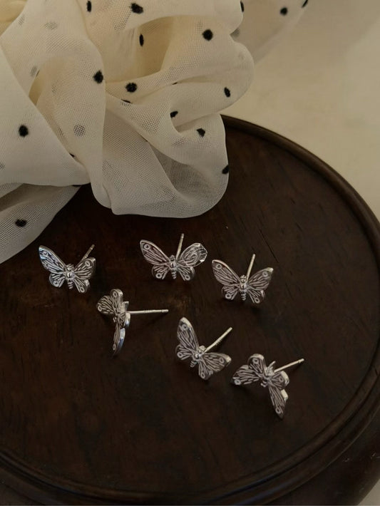 Kelly Designs Sterling Silver Butterfly Stud Earrings (Instock)