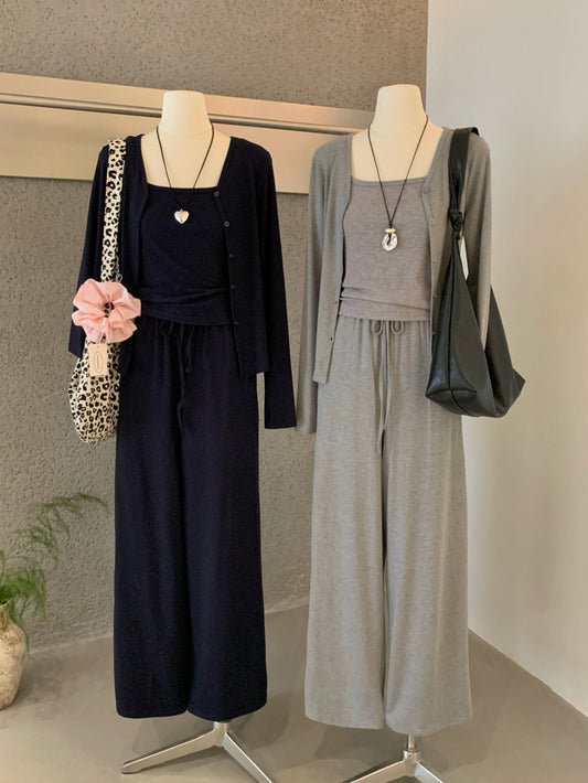 Kelly Designs 3-Piece Casual Set –Jacket, Cami Top, & Long Pants (Instock)