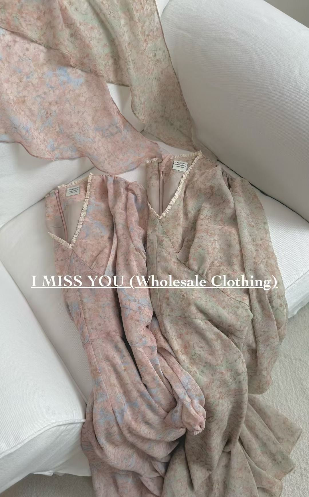 Korean APM Collection I Miss You Pink Dress (Instock)