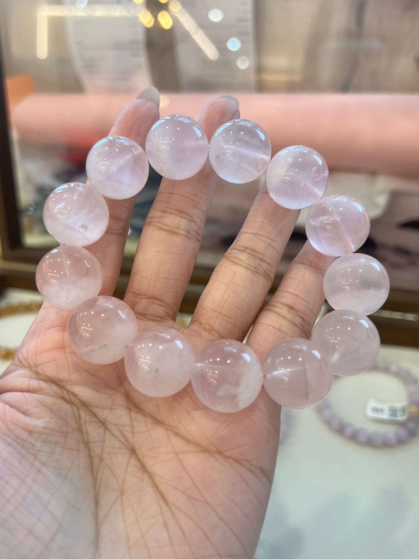 Kelly Designs Natural Pink Crystal Bracelet (Instock)