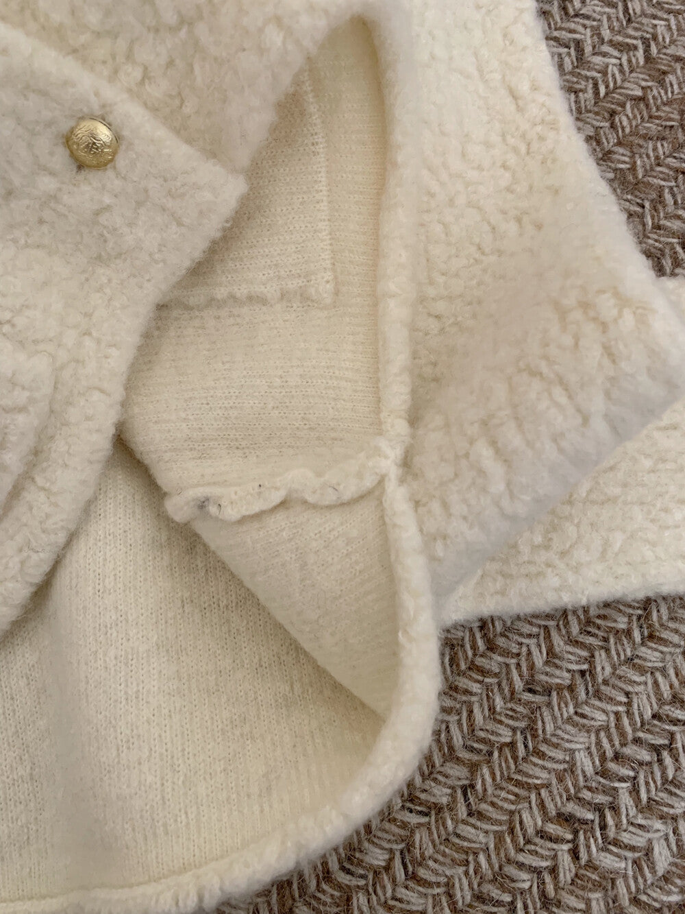 Kelly Designs Gold Buttons Wool Three Colors Cardigan (Instock)