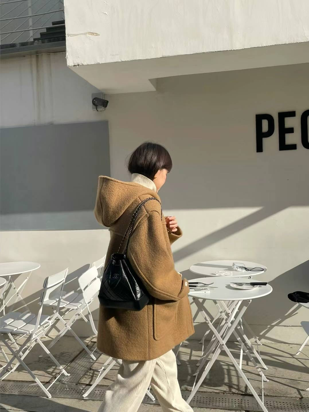 Korean APM Collection The Able Horn Buck Wool Brown Coat (Instock)