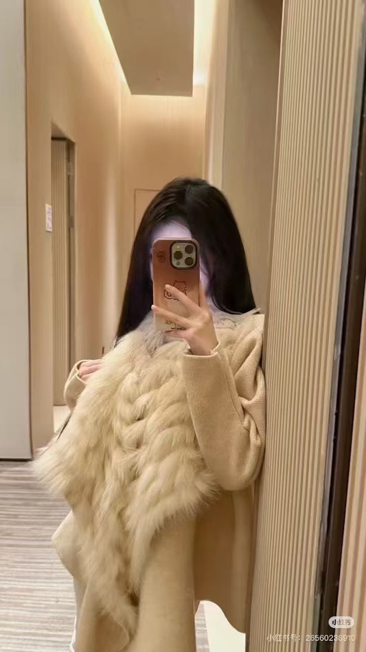 Kelly Designs Fox Fur Brown Jacket (Instock)