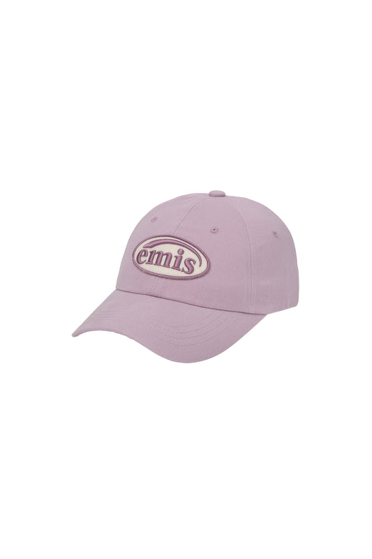 EMIS TONE ON TONE WAPPEN BALL CAP-LIGHT PURPLE(Preorder)