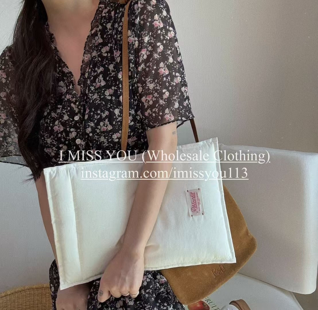 Korean APM Collection I Miss You Black Flower Dress (Instock)