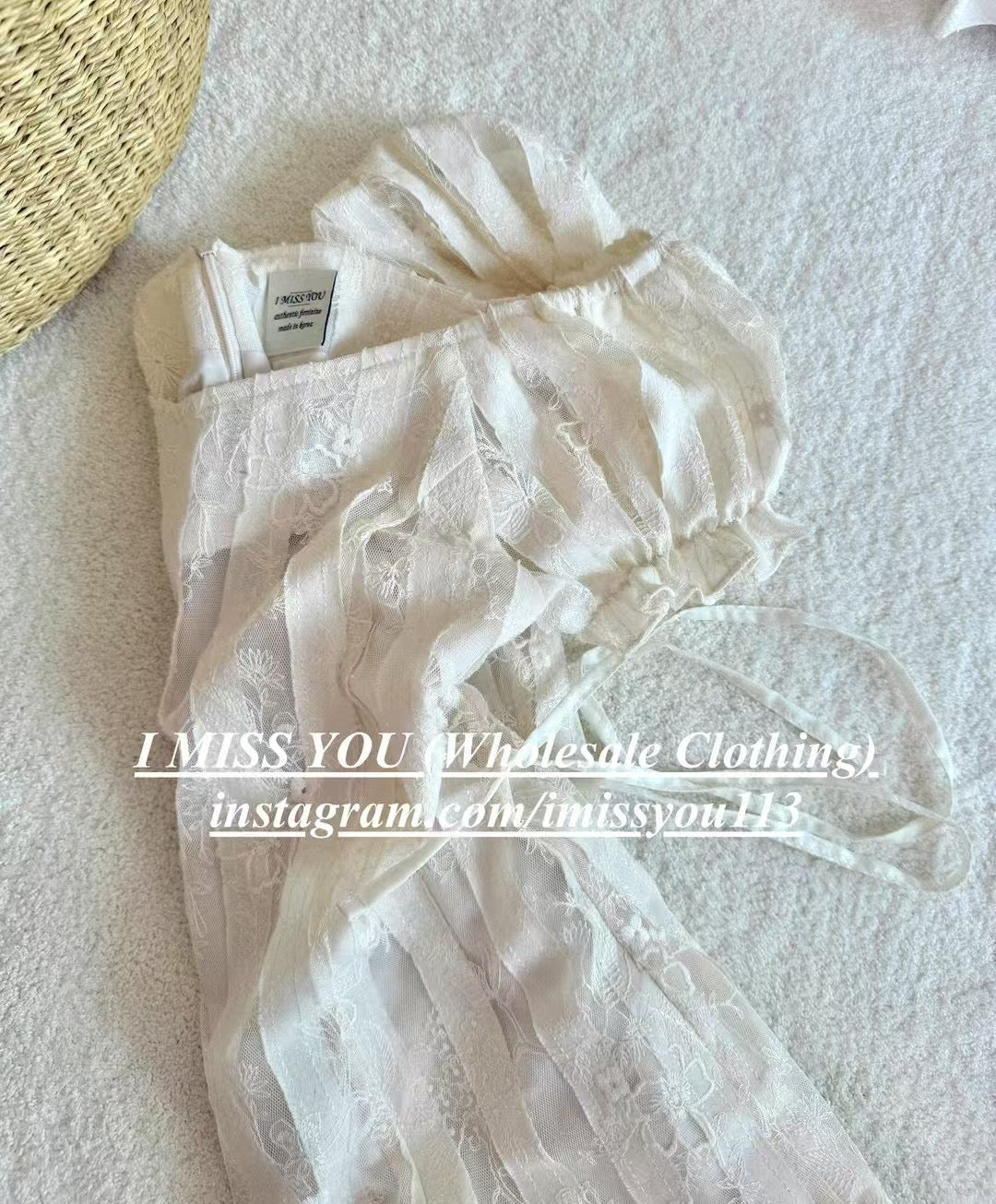 Korean APM Collection I Miss You Mid Dress (Instock)