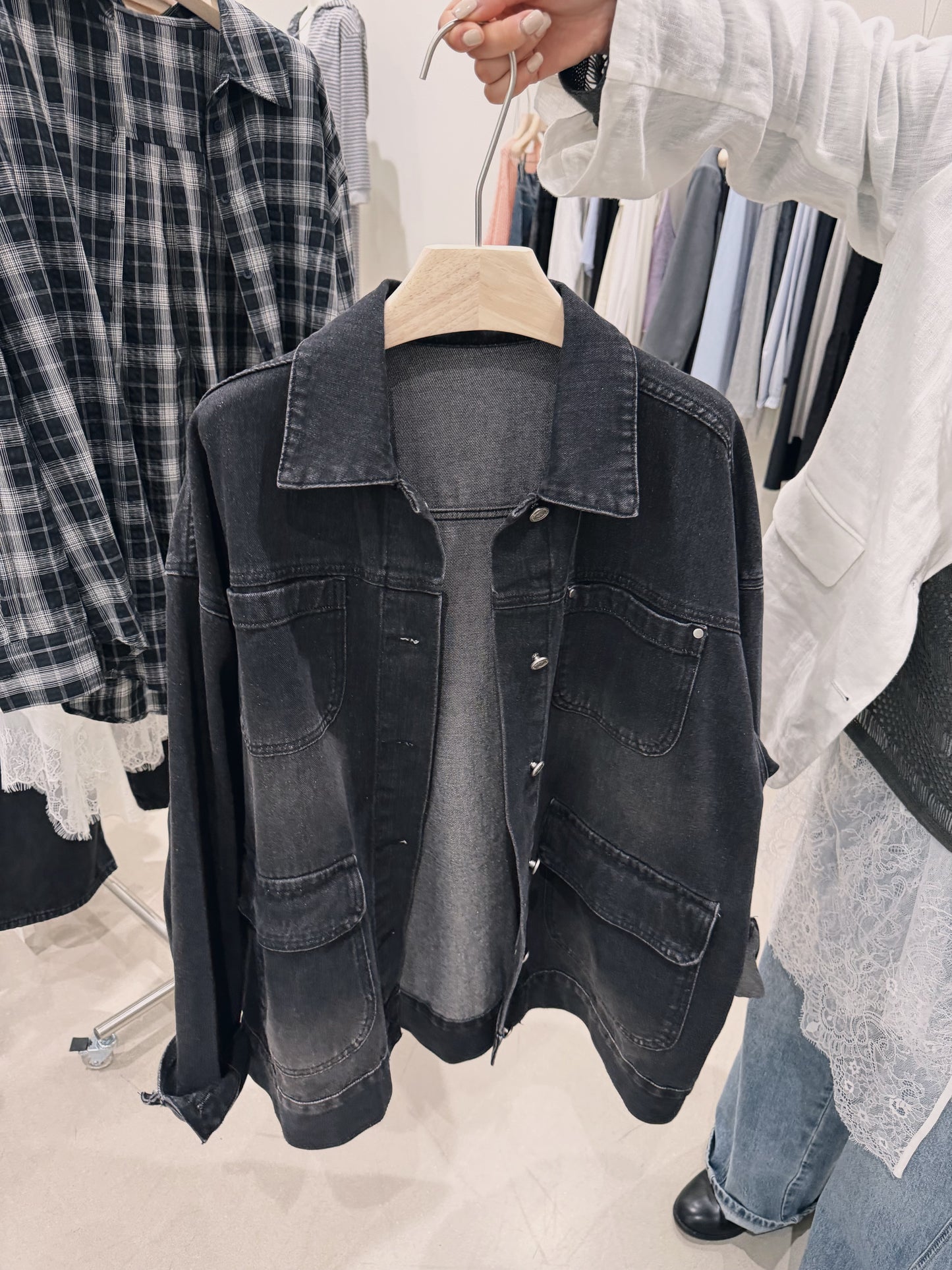 Kelly Designs Denim Oversized Jacket-2 Colors(Instock)