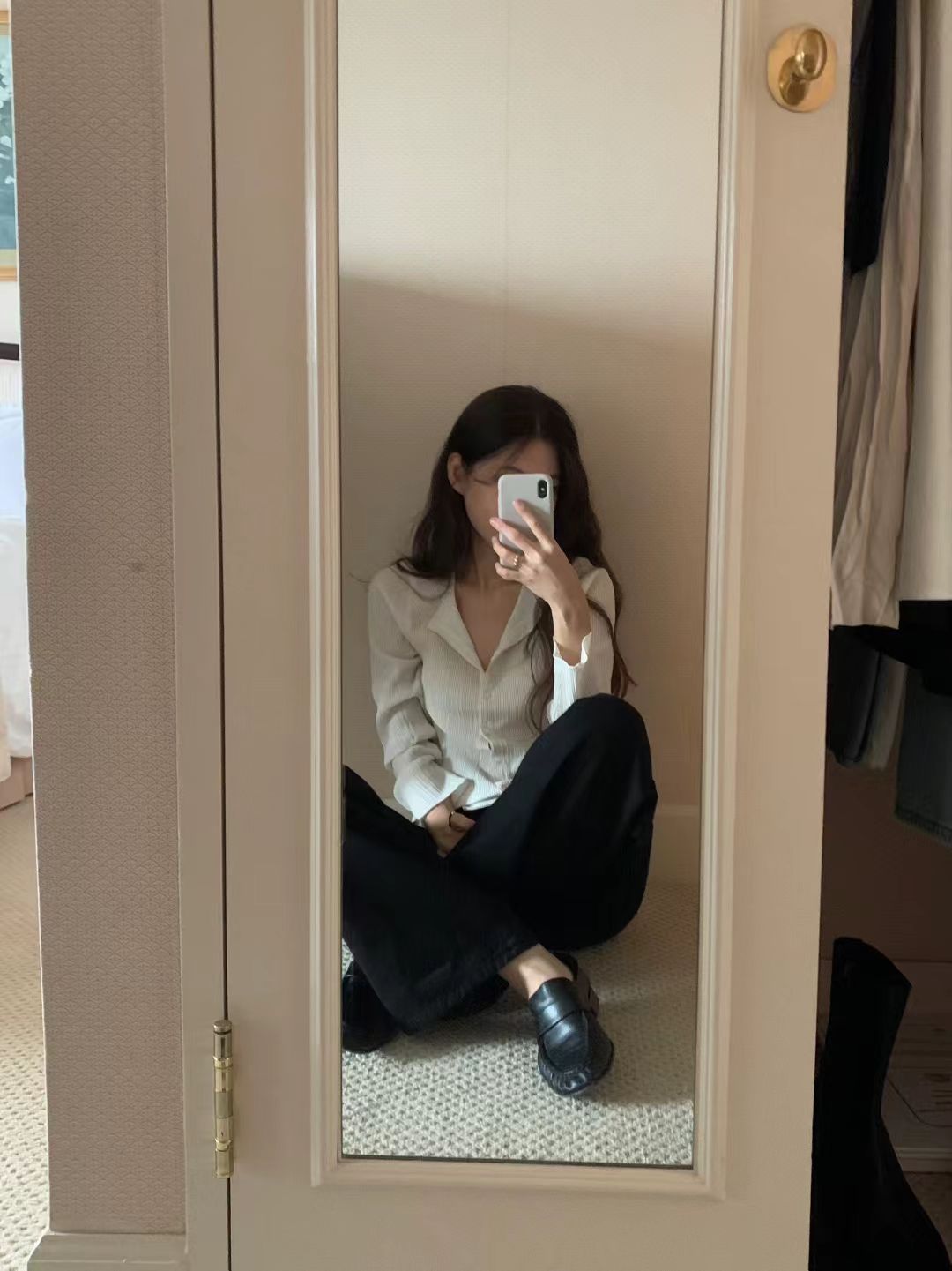 Korean APM Collection Ounce 3 Colors Slim Shirt (Instock)