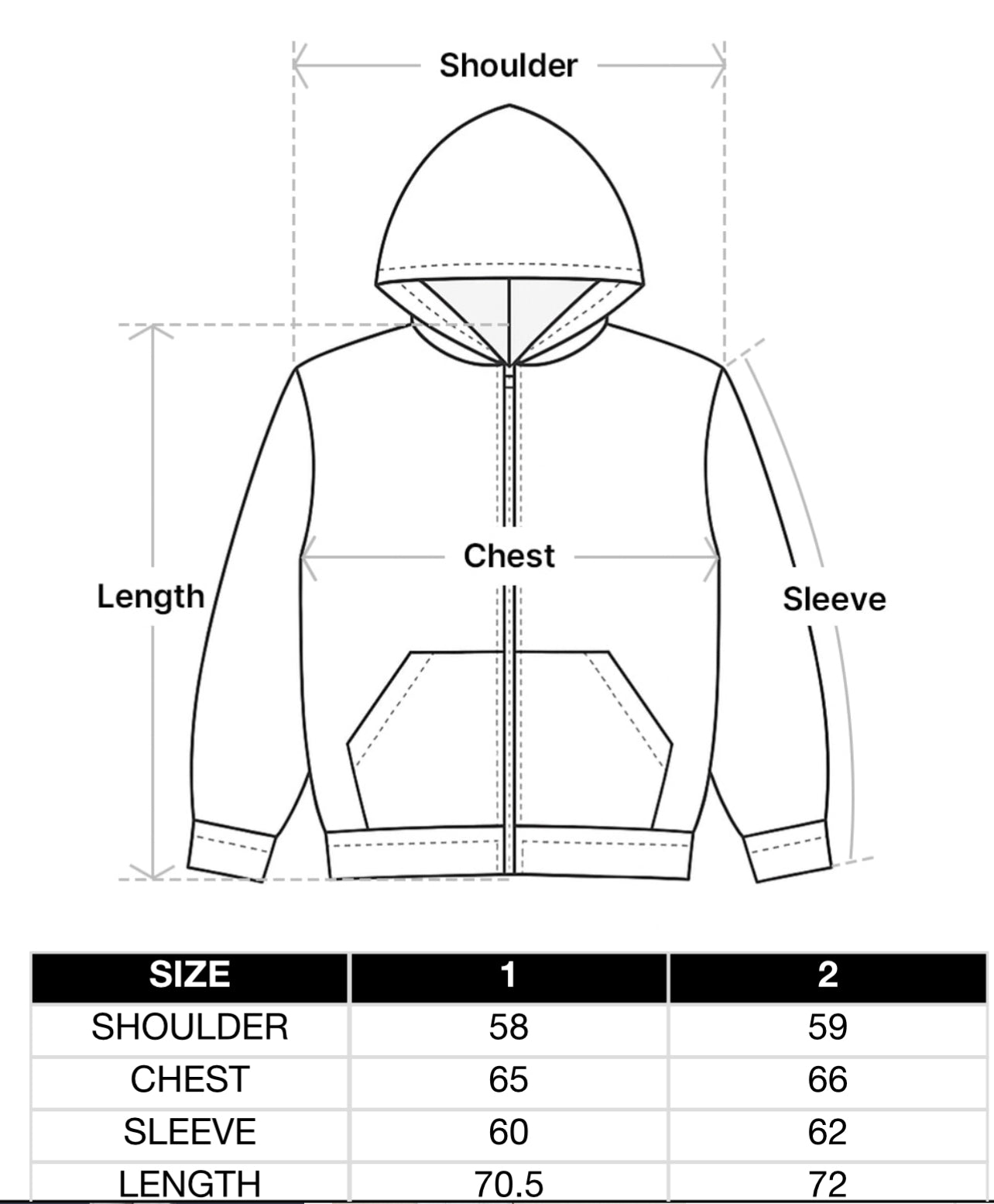 ADLV SHINCHAN BASIC LOGO HOODIE ZIP UP- BLACK (Instock)