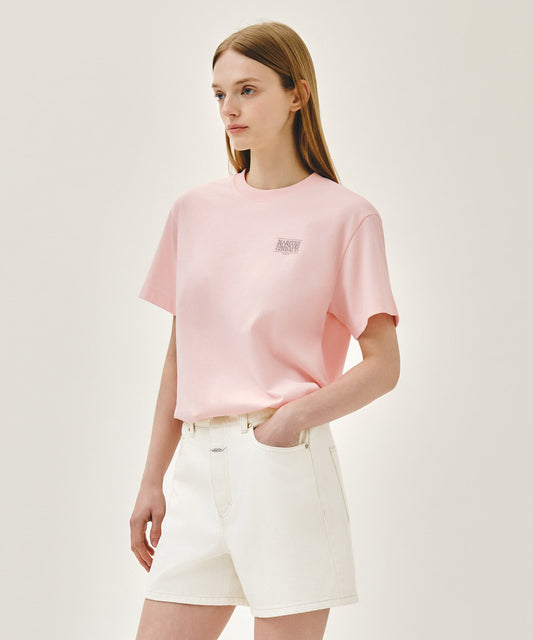 Marithe AEROCOOL SMALL CLASSIC LOGO TEE pink(Instock)