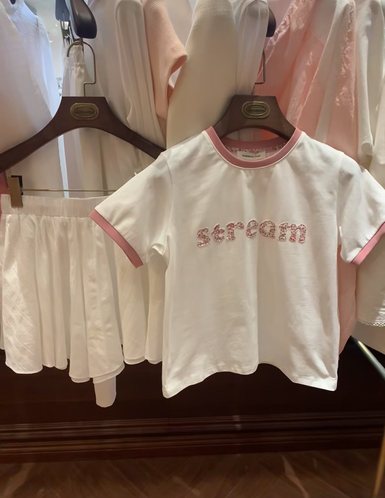 Kelly Designs Flowers Layer White Tshirt (Instock)