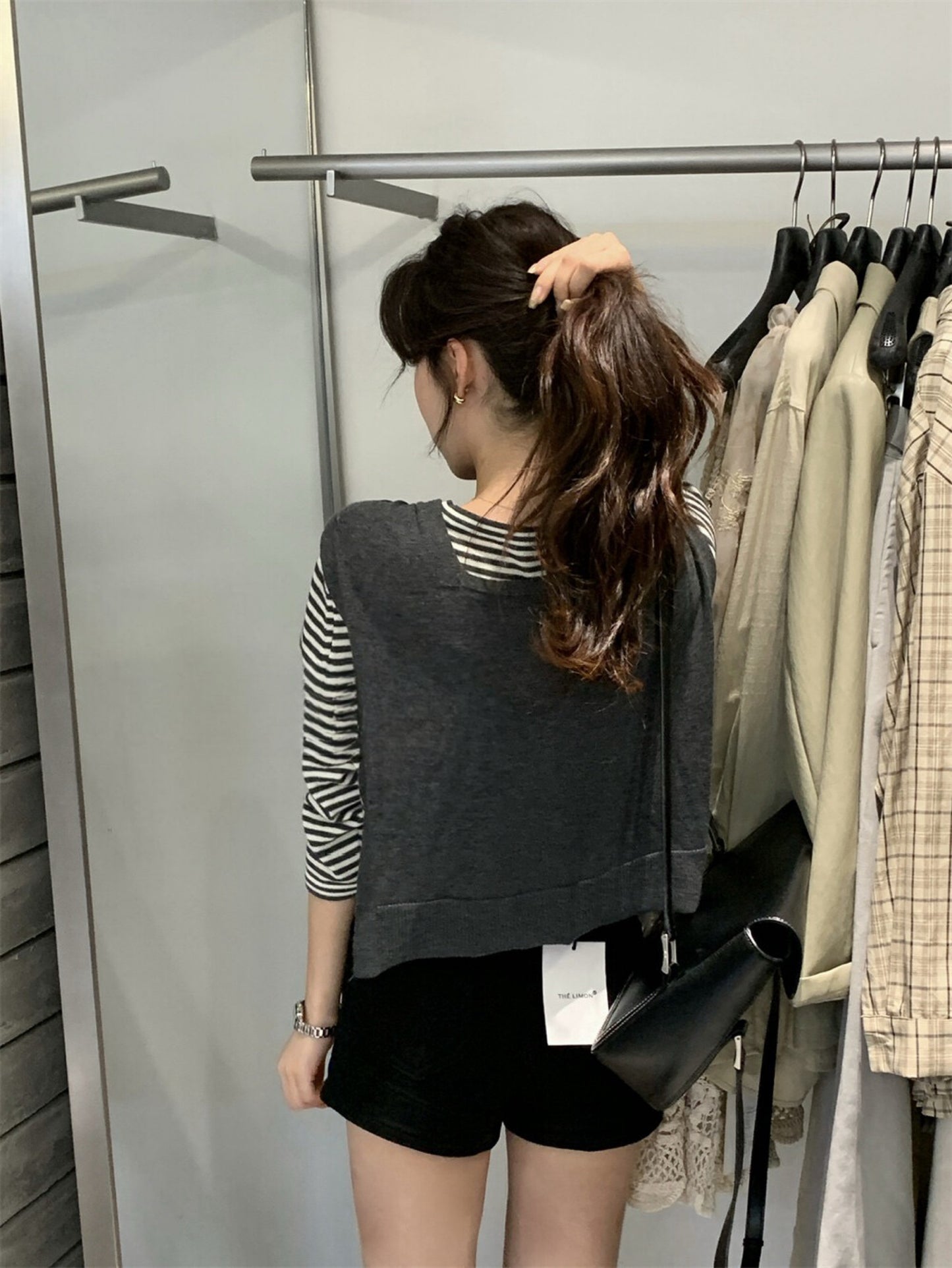 Kelly Designs Real 2pcs Stripe 2 Colors Top (Instock)