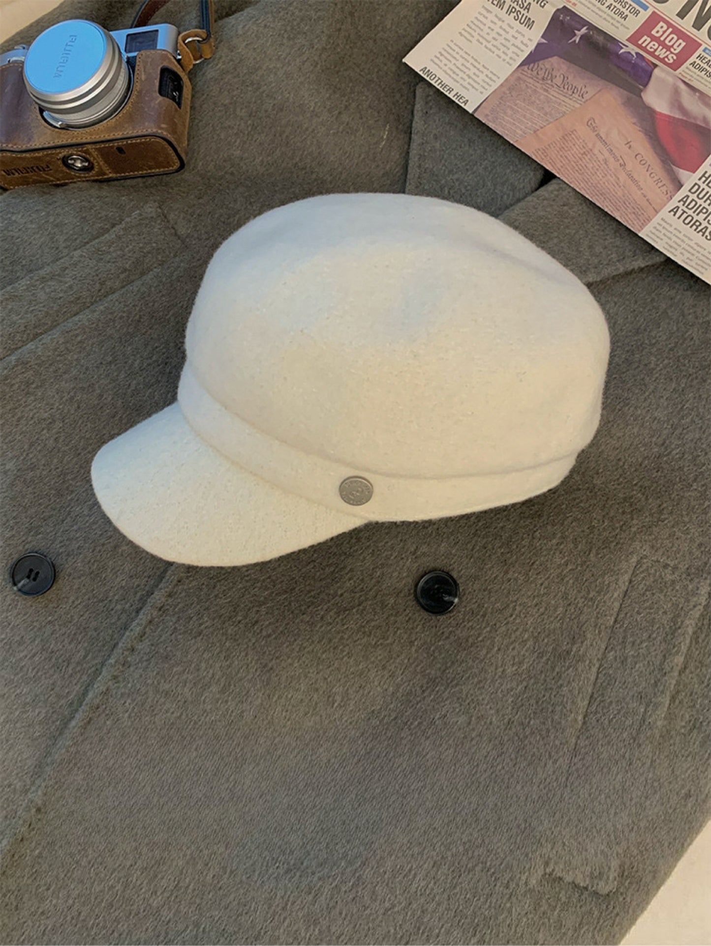 Kelly Designs Wool Blend Newsboy Painter Cap (Instock)