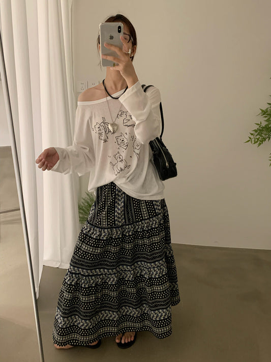 Kelly Designs Casual Graphic Sun Shirt – Puppies Long Sleeve (Instock)