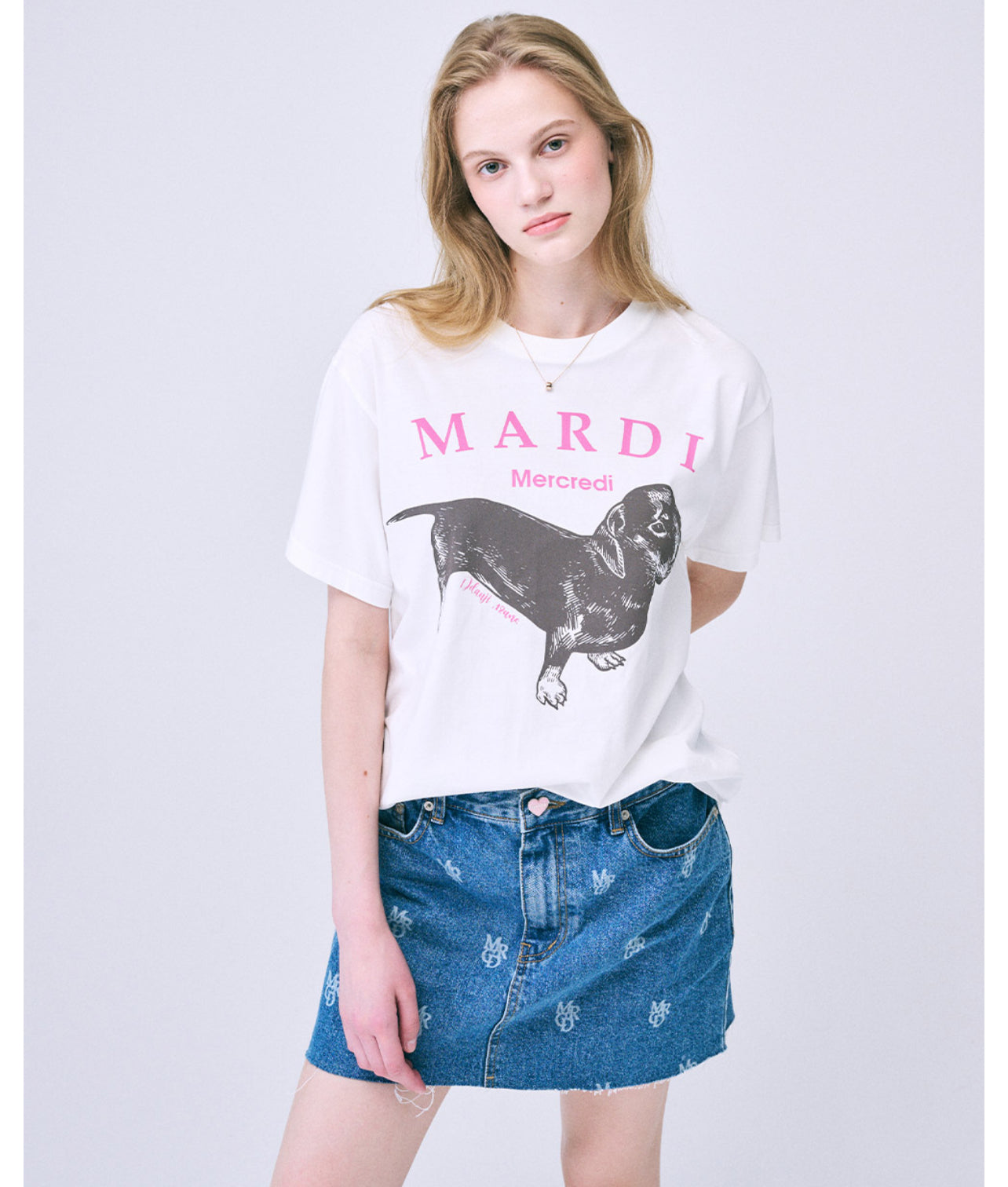 Mardi Mercredi TSHIRT DDANJI_IVORY PINK (Preorder)