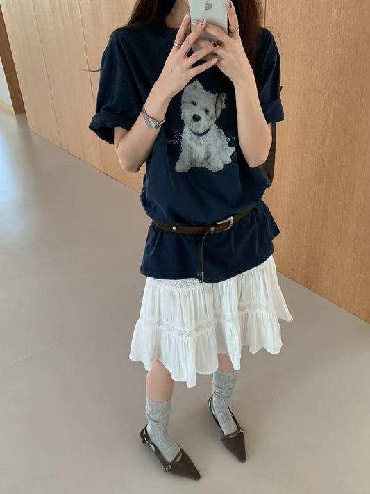 Korean APM Collection White Skirt (Instock)