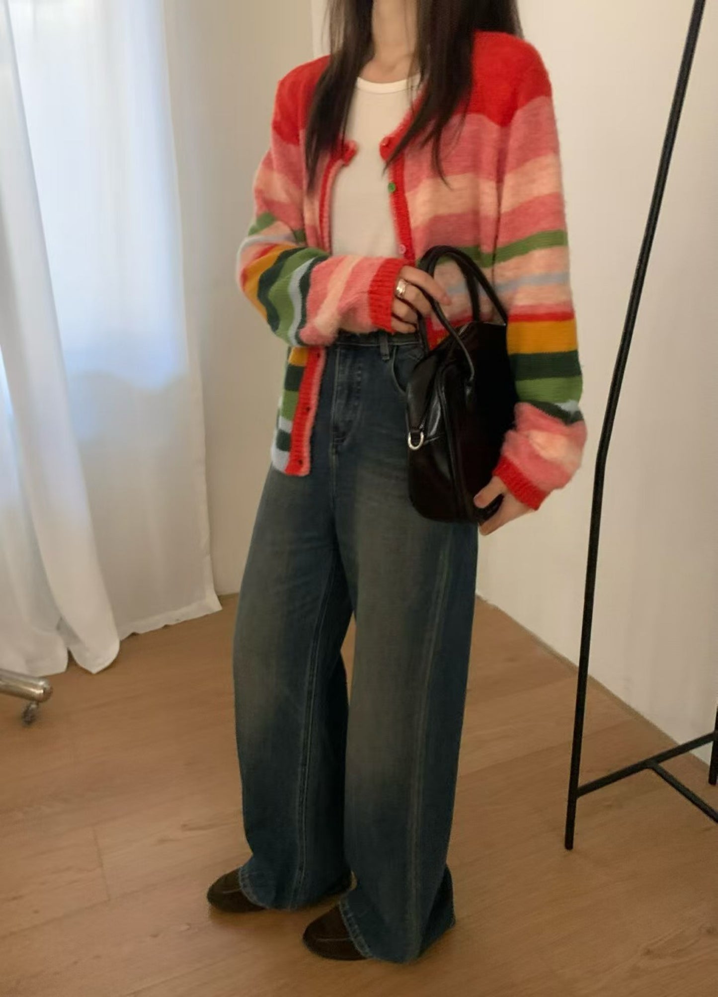 Kelly Designs Rainbow Stripe Cardigan (Instock)
