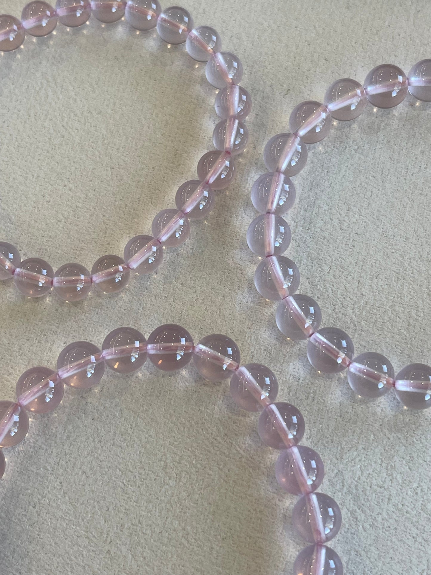 Kelly Designs Natural Pink Six Star Crystal Bracelet (Instock)