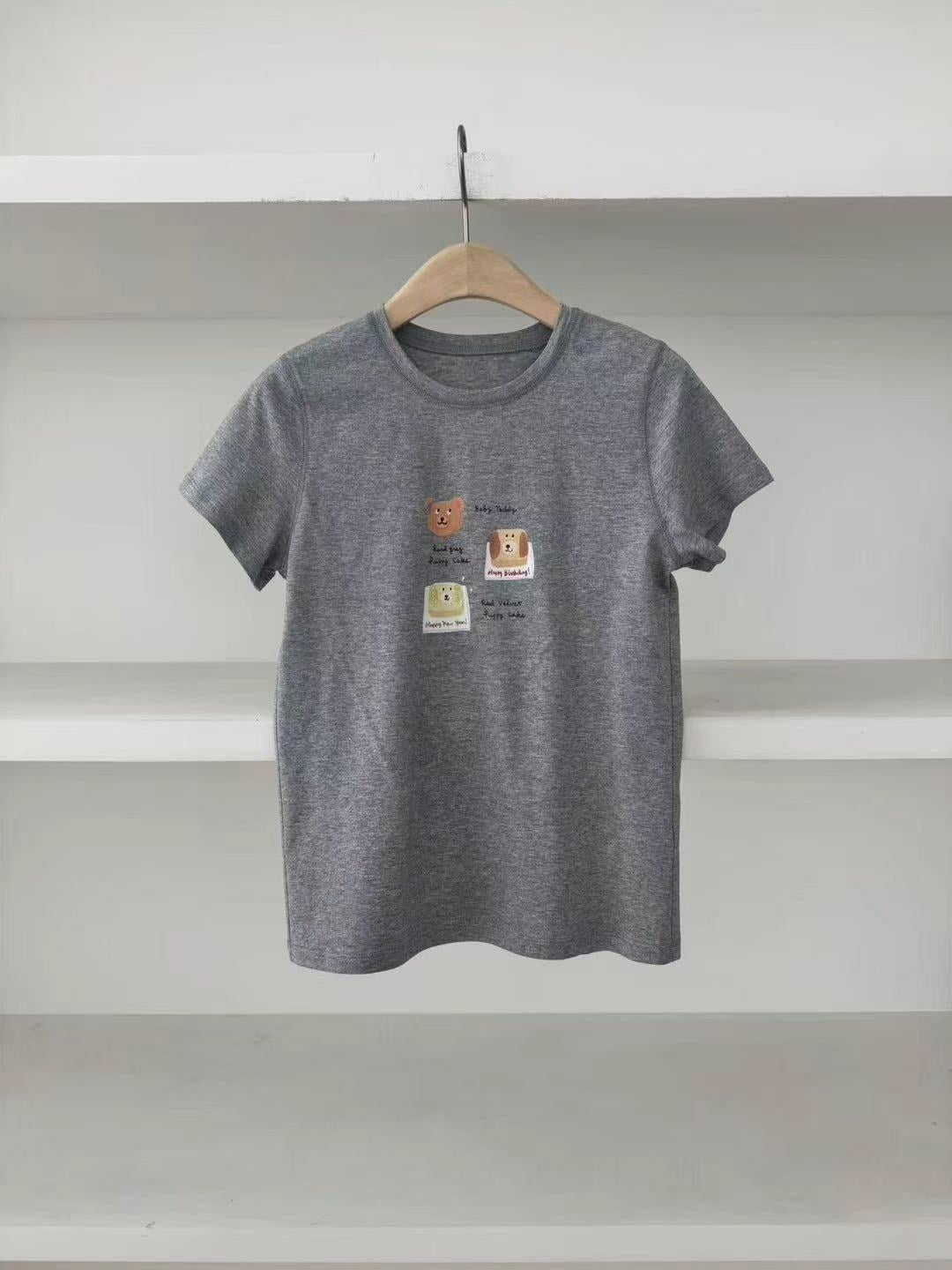 Kelly Designs Puppy Grey Tshirt(Instock)