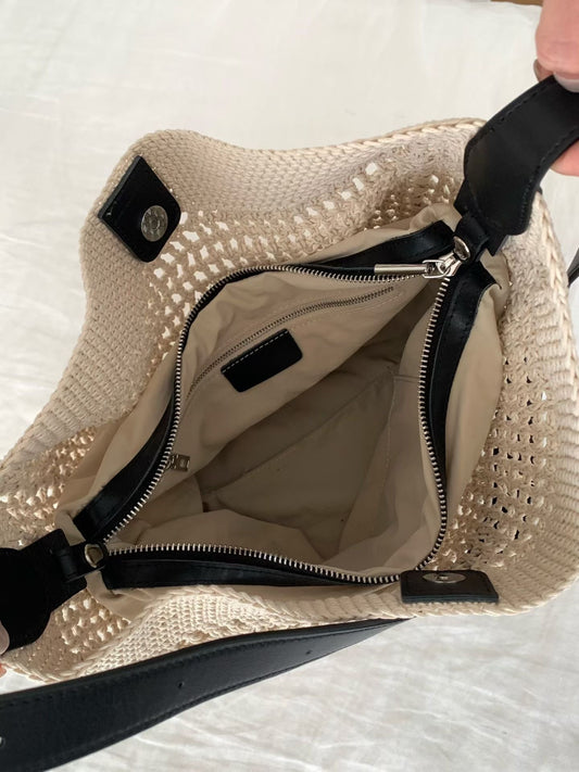 Korean APM Collection Knitting Leather Bag (Instock)