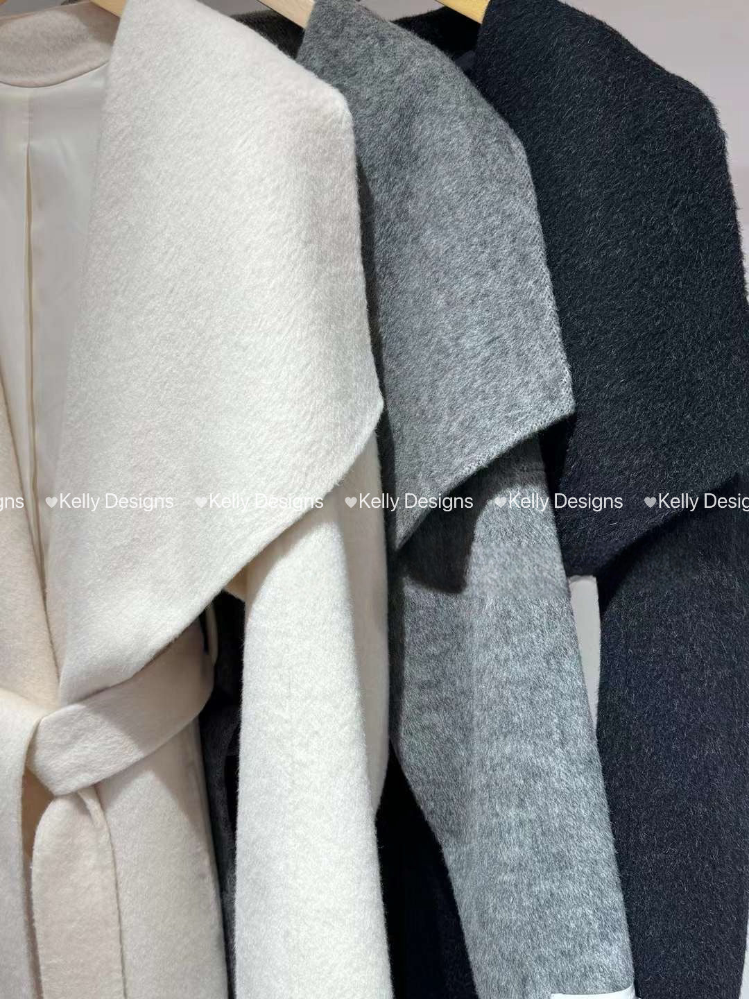 Kelly Designs Charcoal Wool Coat (Instock)