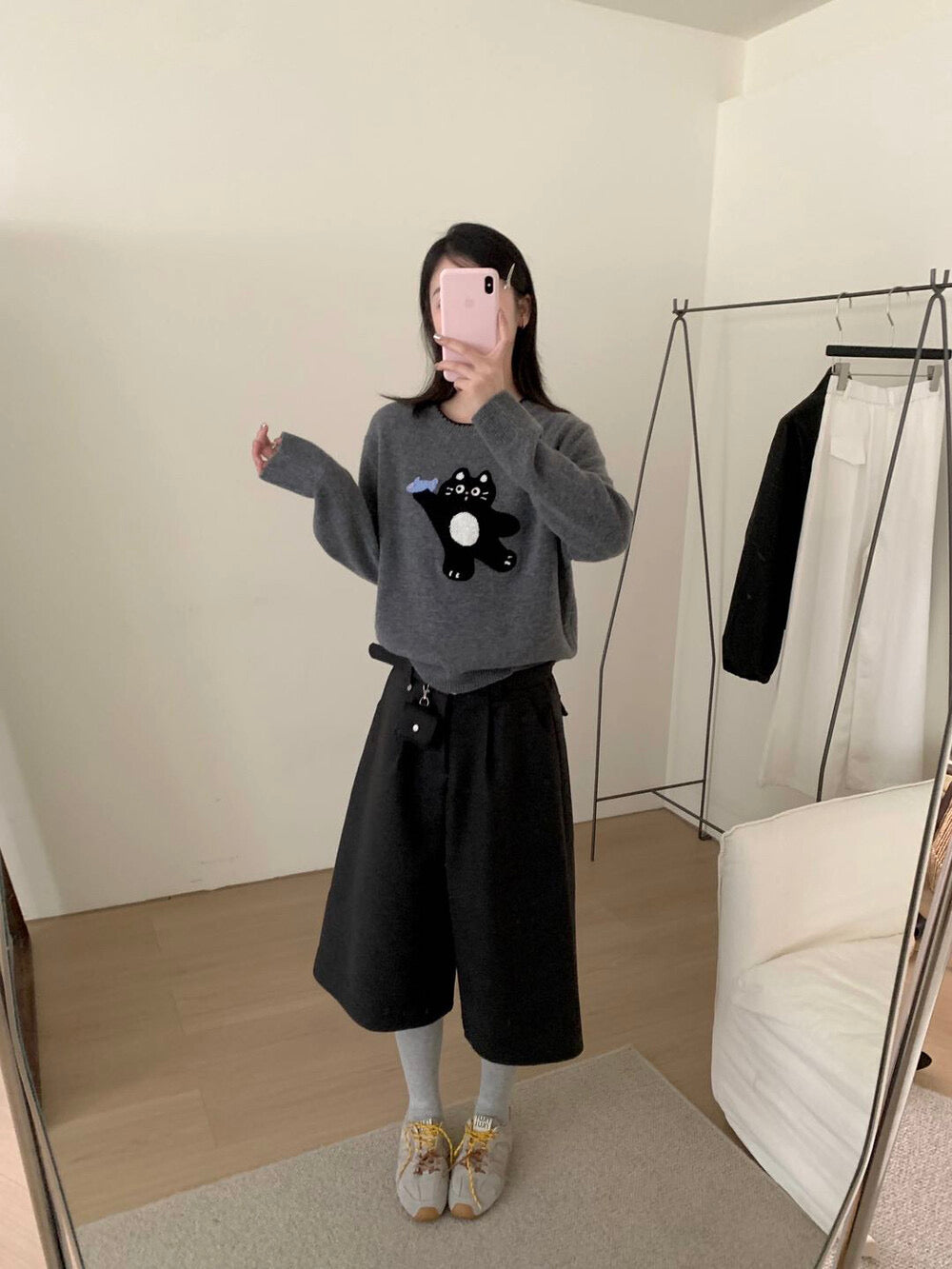 Kelly Designs 100% Wool Cat Knit Sweater (2 Colors) - (Instock)