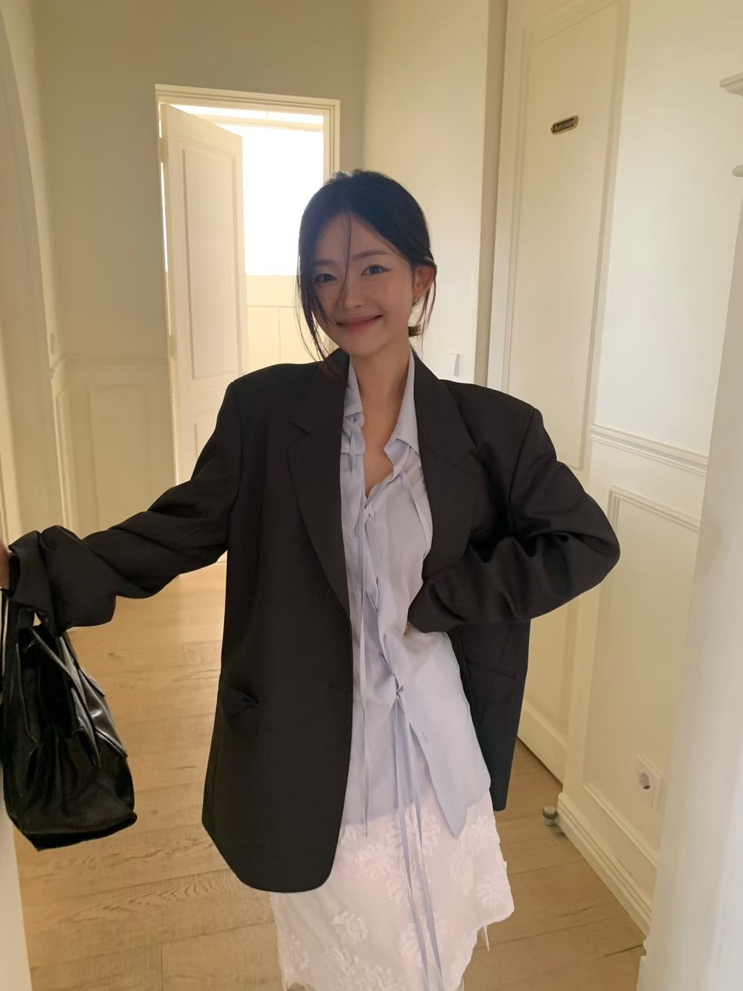 Korean APM Collection Dark Grey Blazer (Instock)