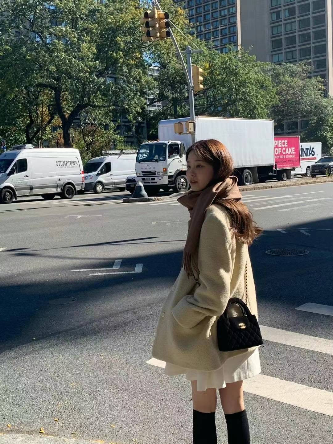 Korean APM Collection Ounce Cream Yellow Coat (Instock)