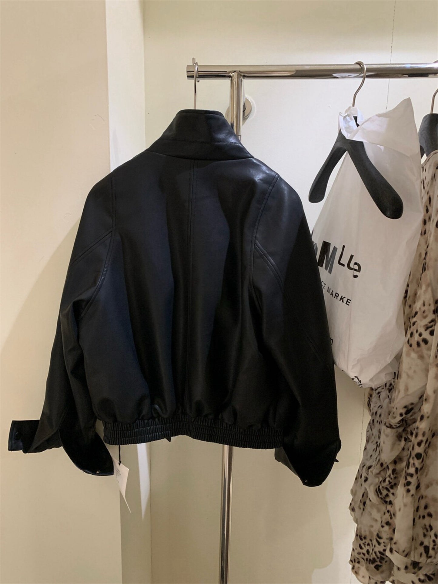 Kelly Designs Faux Leather Short Black Jacket(Instock)