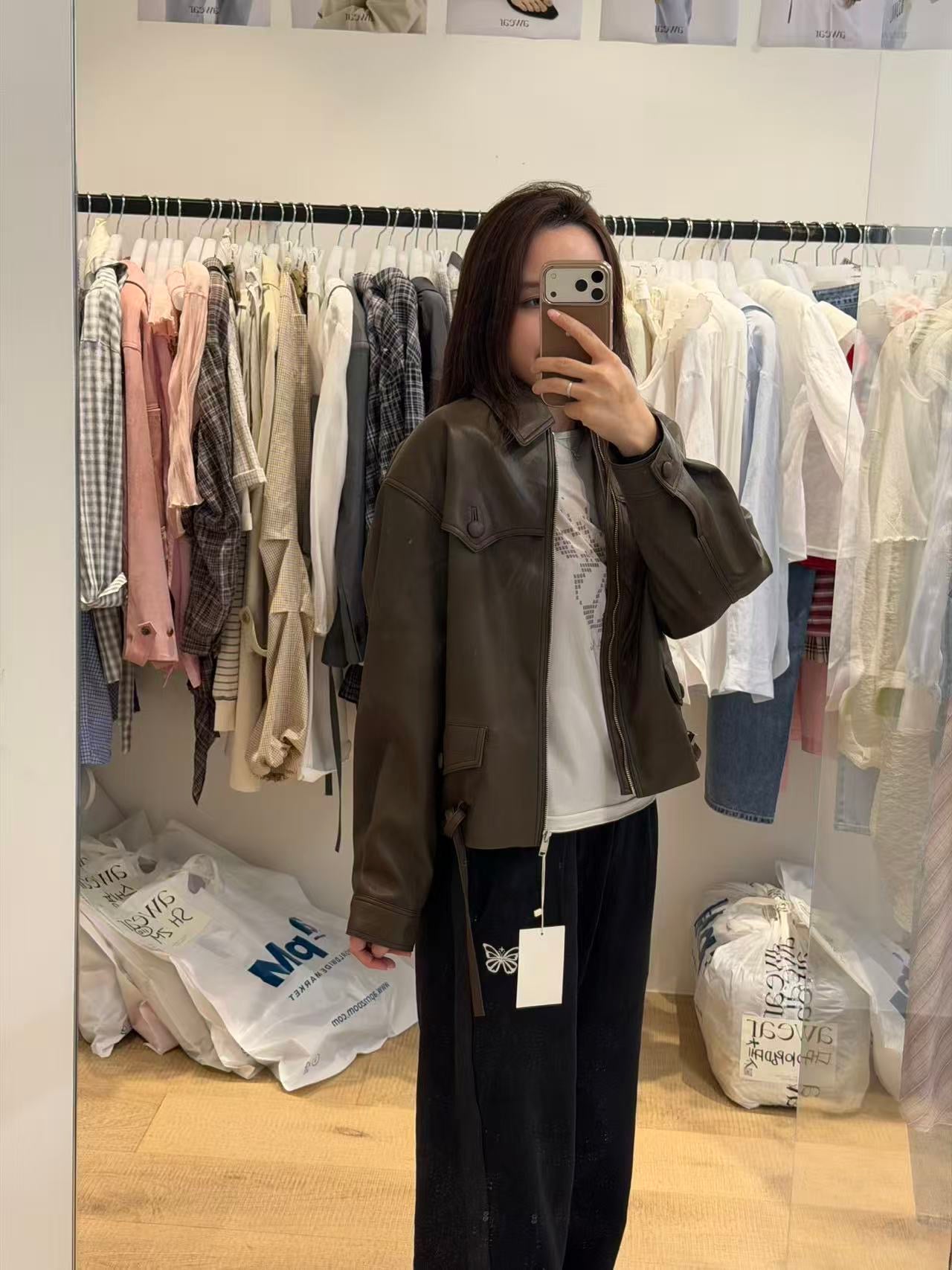 Korean APM Collection Real Leather Jacket (Instock)