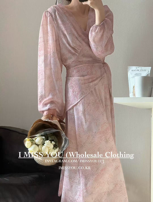 Korean APM Collection I Miss You Pink Dress (Instock)