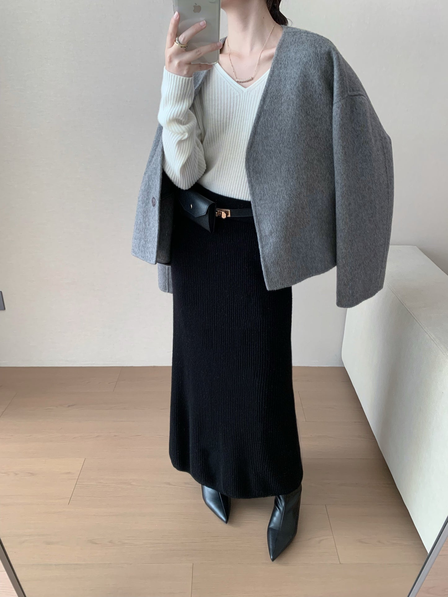 Kelly Designs Wool Coat with Scarf Set(Instock)