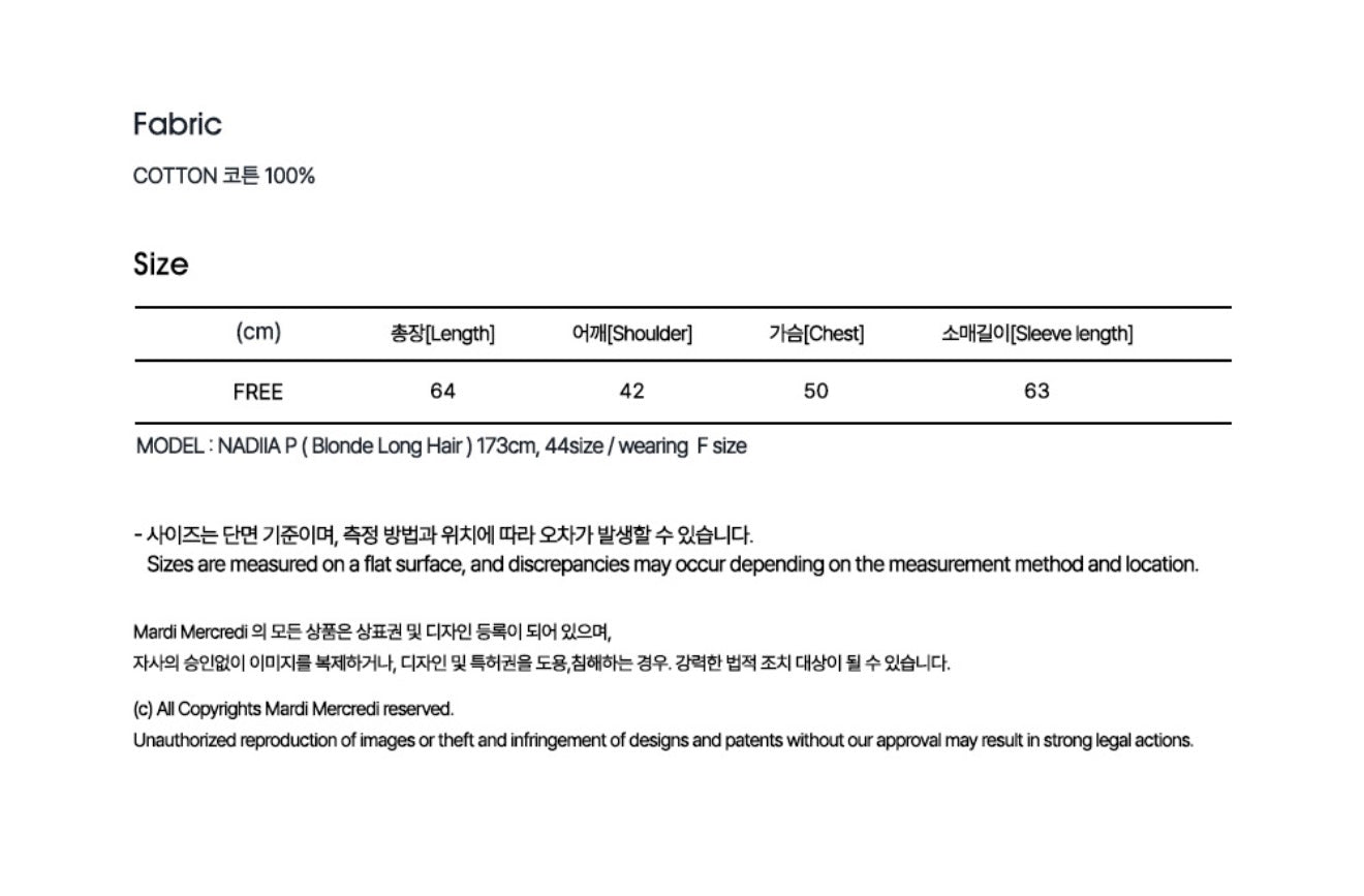 Mardi Mercredi TSHIRT LONG SLEEVE FLOWERMARDI JARDIN_BLACK IVORY(Instock)