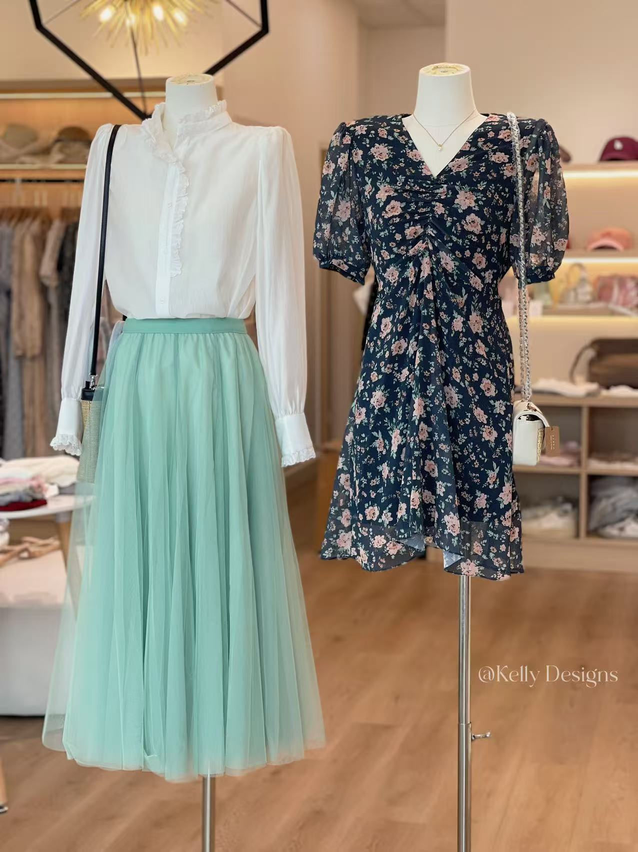 Kelly Designs Puffy Mint Skirt (Instock)