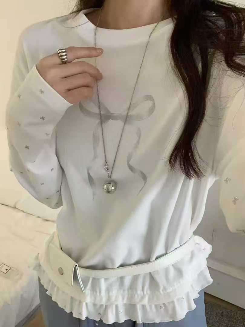 Kelly Designs Ribbons White Layer Top (Instock)