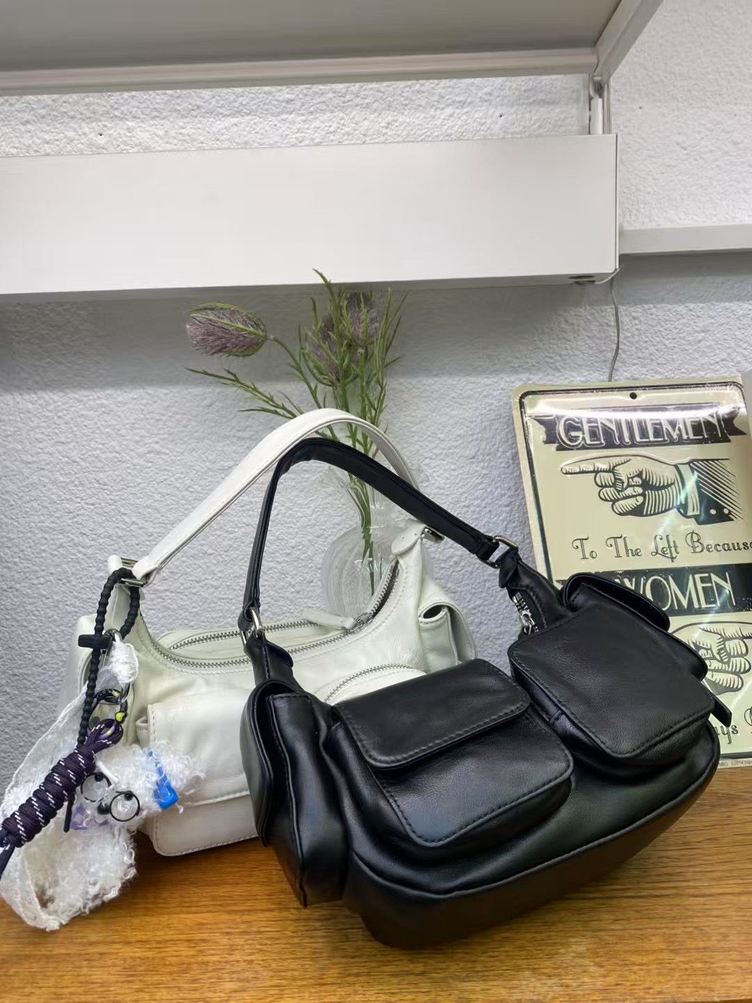 Korean APM Collection Leather Two Colors Bag (Instock)