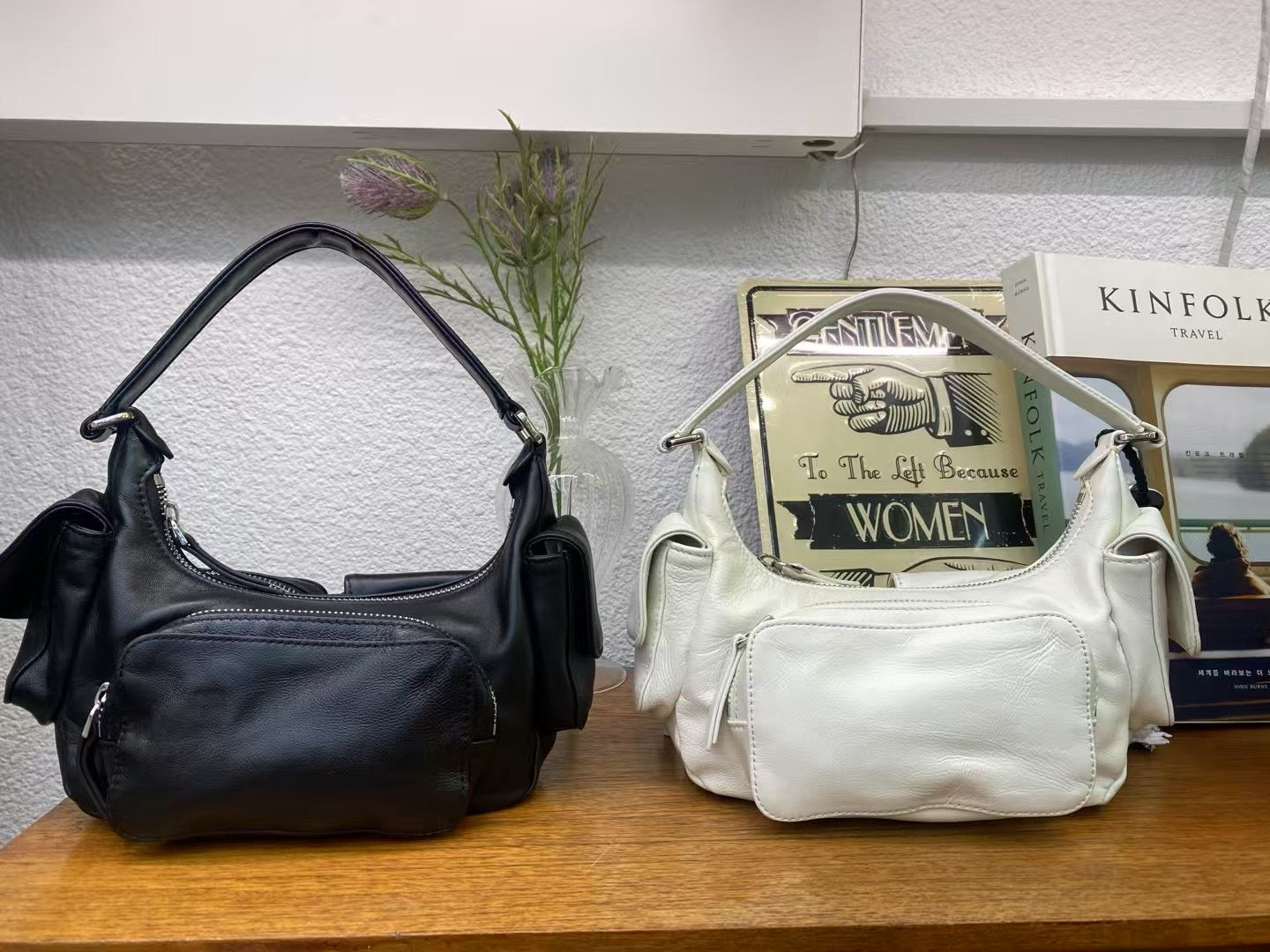 Korean APM Collection Leather Two Colors Bag (Instock)