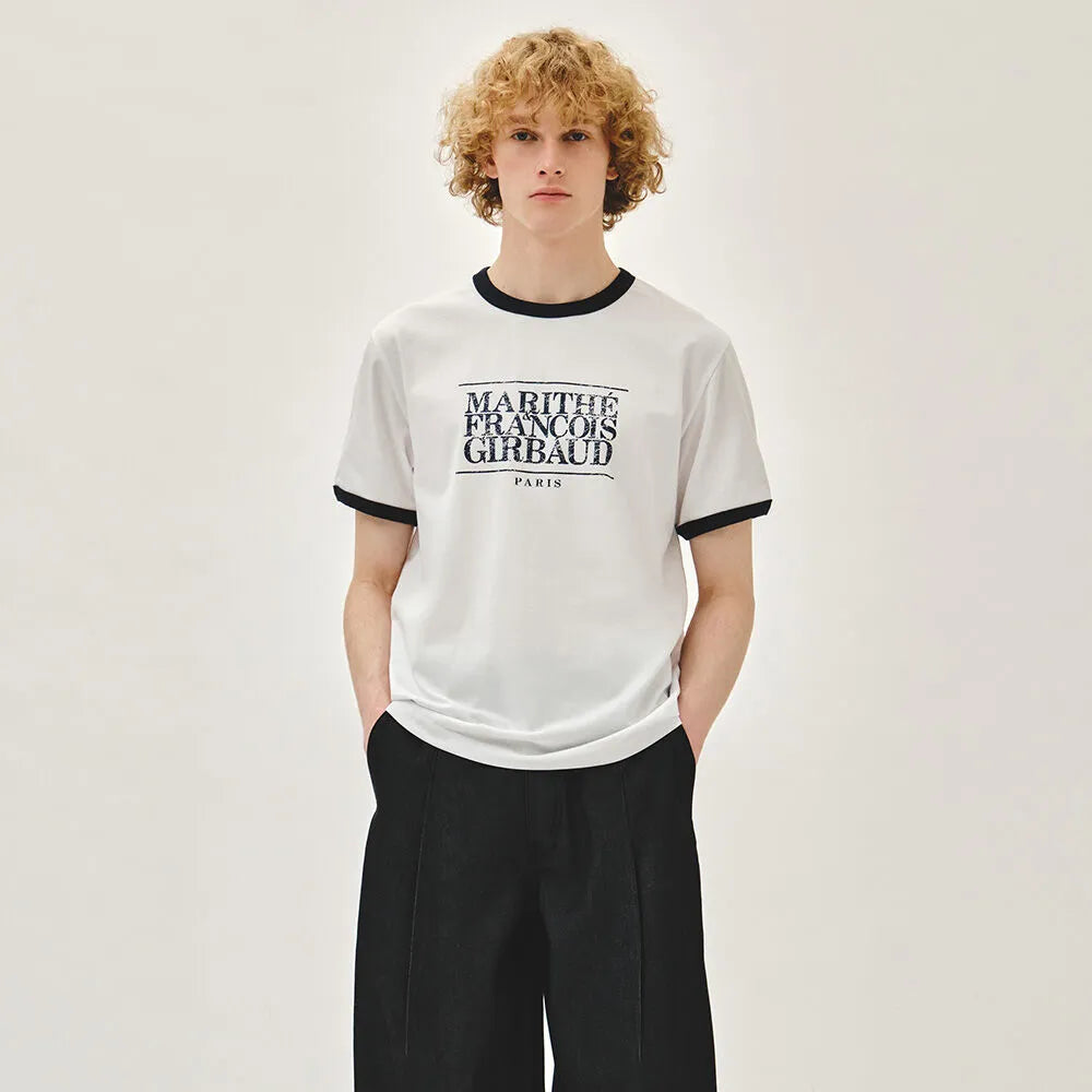Marithe AEROCOOL CRACK CLASSIC LOGO RINGER TEE White (Instock)