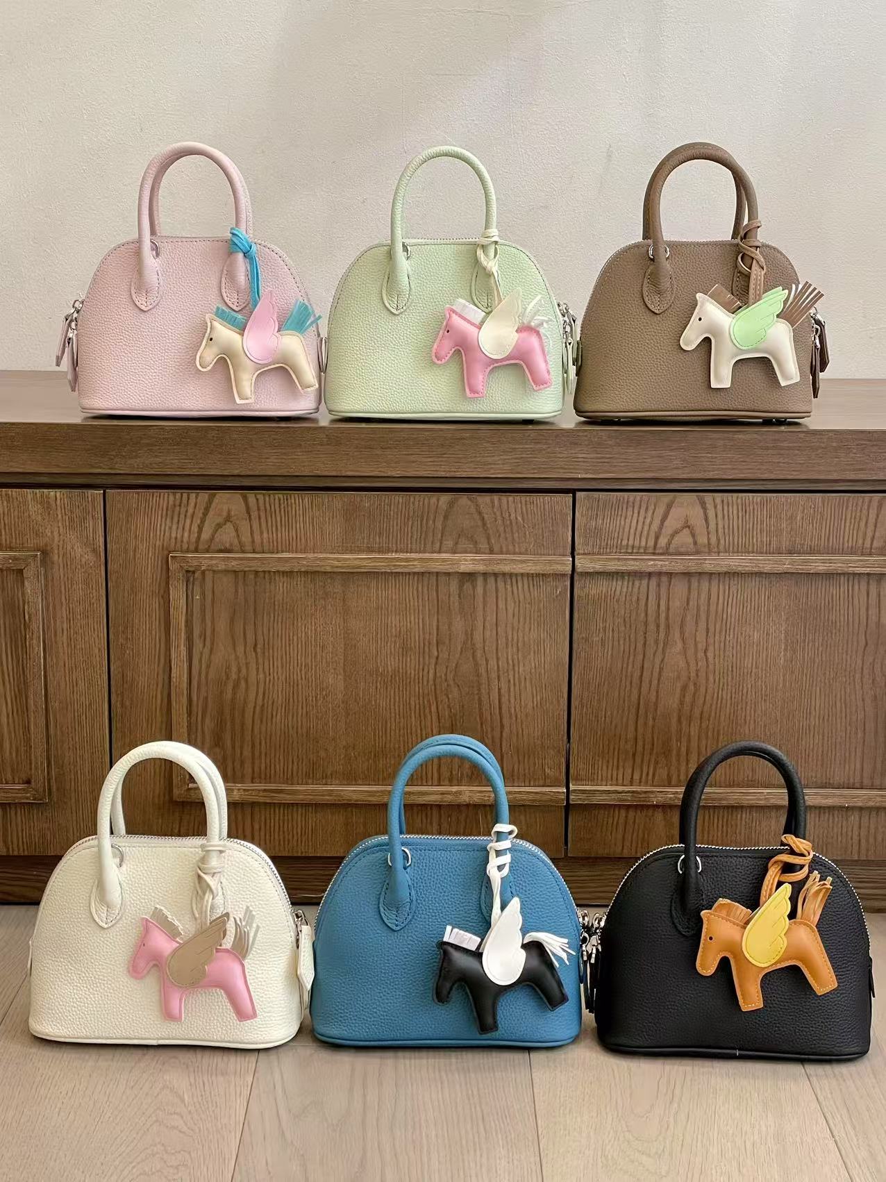 Korean APM Collection Leather Etoupe Bag (Preorder)