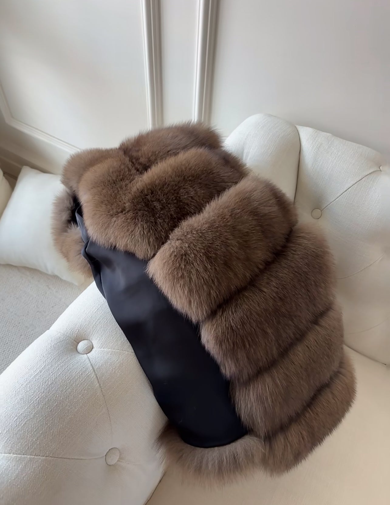 Kelly Designs Fox Fur Brown Vest (Instock)