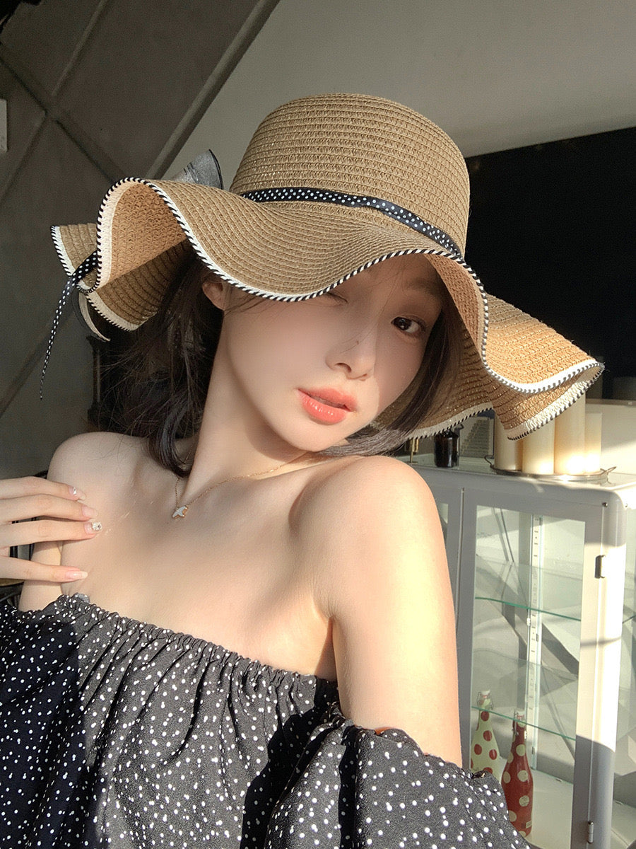 Kelly Designs Ribbons Layer Summer Brown Hat (Instock)