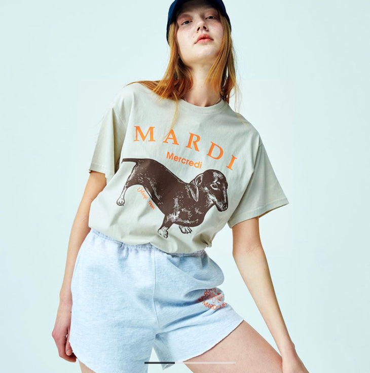 Mardi Mercredi Tshirt DDANJI_LIGHTBEIGE (Instock)